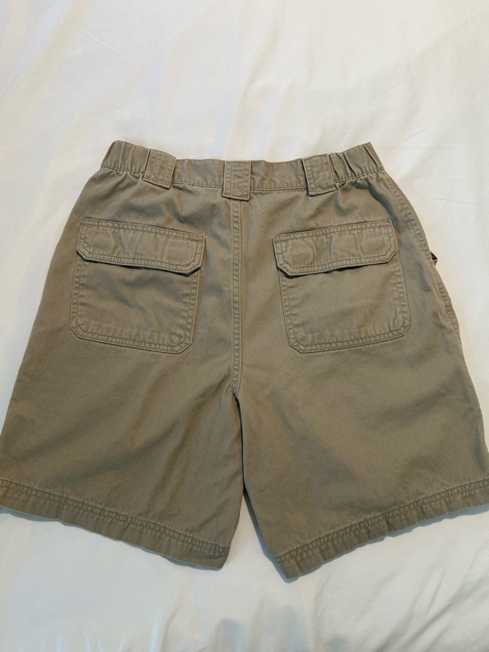 Women's Khaki Cargo Shorts - Picture 2 of 6